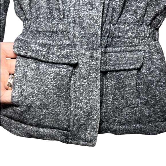 Me Jane Mini Toddler Girls Grey Sherpa Lined Winter Coat Size 12 Months - Picture 3 of 8